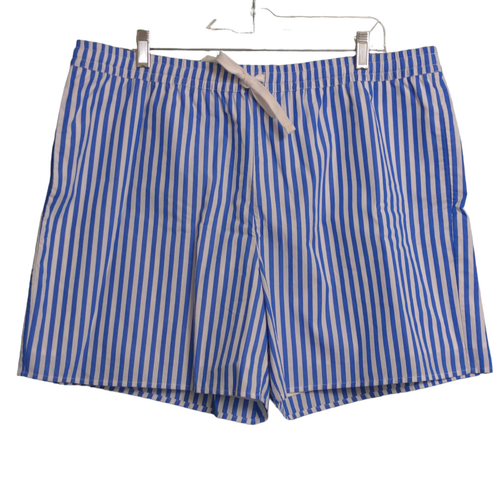 Hill House The Leo Short Striped Blueberry Stripe Pockets Drawstring XL New